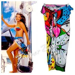 Swiminista x James Peter Henry Beach Activities Superb Long Sarong New